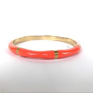 J Crew Factory Orange & Gold Toned Bracelet